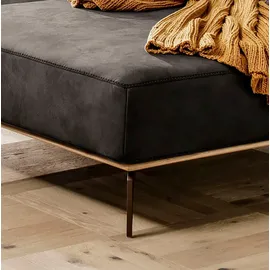 W.Schillig Ecksofa "run, Designsofa mit tollem Sitzkomfort, L-Form", grau (antracite s37), B:299cm H:88cm T:178cm, Longlife Xtra-Leder Z73: Naturwalkleder der Luxusklasse aus den erlesensten Rohhäuten.