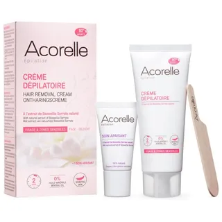 Acorelle Enthaarungscreme für Gesicht und empfindliche Zonen, 75 ml