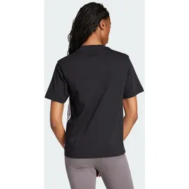 adidas Essentials 3-Streifen Cotton Kurzarm-T-Shirt Black / White 2 L