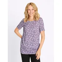 Sieh an! Longshirt in flieder-feige-bedruckt | Gr.: 42