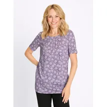 Sieh an! Longshirt in flieder-feige-bedruckt | Gr.: 42
