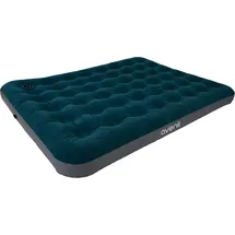Avenli Luftmatratze Camping Queen-Size 203x152x22 cm, Gästebett 2 Personen, integrierte Fußpumpe, CloudCoil, beflockt, bis 300 kg, grün/grau