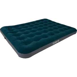 Avenli Luftmatratze Camping Queen-Size 203x152x22 cm, Gästebett 2 Personen, integrierte Fußpumpe, CloudCoil, beflockt, bis 300 kg, grün/grau