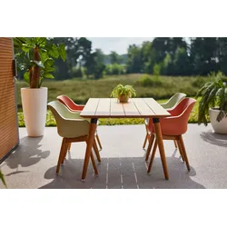 Sophie Studio hochwertiger Gartentisch Schwarz 170x100 cm