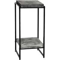 Mendler Blumentisch HWC-K71, Blumenregal Beistelltisch Pflanzregal, MVG-zertifiziert MDF Metall