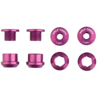 Wolf Tooth Kettenblattschrauben 6 mm 4-Loch ultraviolet Purple