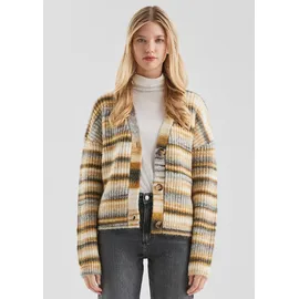QS Strickjacke in Multimelange Optik Gelb L