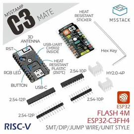 M5Stack Stamp C3 Mate mit Stiftleisten
