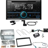 Kenwood DPX-7300DAB Bluetooth DAB Einbauset für Peugeot 207 307 Partner Expert