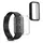 kwmobile 2x Silikon Hülle für HONOR Band 9 Schutzhülle - Fullbody Display Cover Set aus Silikon - Transparent Schwarz - Transparent