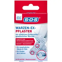 S.O.S. SOS Warzen-Ex Pflaster wasserfest 24 St.
