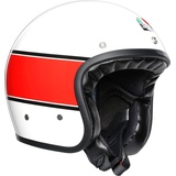 AGV X70 Motorrad Helm, MINO 73 White/RED, S