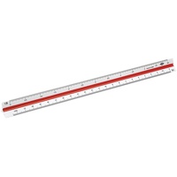 Wedo 5255001 Dreikantmaßstab (Architekt 1, aus Kunststoff, 30 cm,