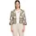 Cartoon Strickjacke mit Jacquard Khaki/Beige 36