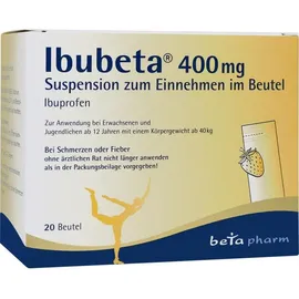 Betapharm Arzneimittel GmbH Ibubeta 400 mg Suspension zum Einnehmen im Beutel