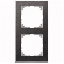 M-Pure Decor-Rahmen 2fach (Schiefer/aluminium)