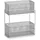 Zeller Etagenregal mit 2 Körben 17,5 x 35 x 42 cm Grau