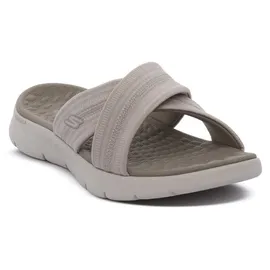SKECHERS Damen Go Walk Flex Sandal Impressed Flat, Braun, 39 EU
