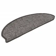 vidaXL Treppenmatten Selbstklebend Sisal 15 Stk. 65x21x4 cm Anthrazit