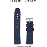 Hamilton Textil auf Leder Khaki Field Quartz Band-set Kunststoff-blau-22/20 H693.685.102 - blau