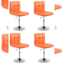 CLP 4er Set Lounger Palma V2 Kunstleder orange