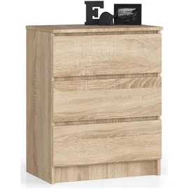 abamihome Akord Kommode 60 x 77 x 40 cm Hellbraun