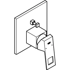 Grohe Eurocube Einhandwannenbatterie Supersteel