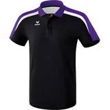 Erima Liga Line 2.0 Funktions-Poloshirt black/dark violet/white 3XL