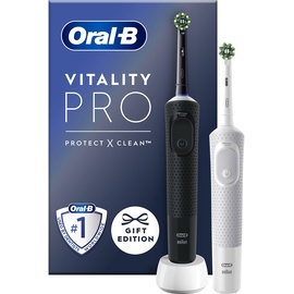 Oral B Vitality Pro Protect X Clean schwarz + 2. Handstück weiß
