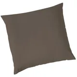 VARIO Kissenbezug Jersey 80 x 80 cm Braun
