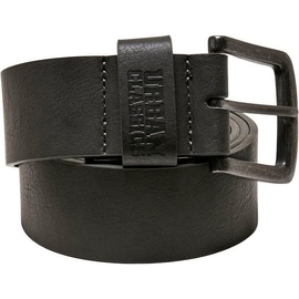 URBAN CLASSICS Leather Imitation Belt Gürtel grau