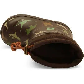 Bisgaard Unisex Kinder Thermo Rain Boot, Brown Dino, 22 EU
