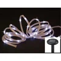 Buri Lichterkette LED Solarzelle  weiß