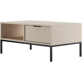 petits-meubles Couchtisch Seattle Beige Holzwerkstoff 100 x 45,4 x 60 cm
