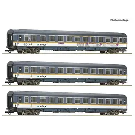Roco 74018 H0 3er-Set Eurofima-Wagen alex Länderbahn (Spur H0)