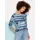 Classic Basics Sieh an! 3/4-Arm-Shirt in jeansblau-kalkmint-bedruckt | Gr.: 48