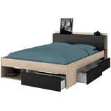 Parisot Most 160 x 200 cm eiche jackson/schwarz