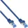 InLine Patchkabel, Cat.6A, S/FTP, TPE (LSZH), CCA, blau, 1m