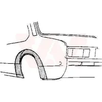 Van Wezel Radlauf, hinten, 2-türig Opel: Vauxhall: