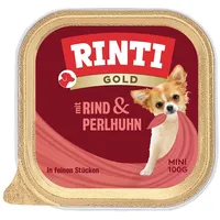 Rinti Gold Mini Rind & Perlhuhn 32 x 100 g