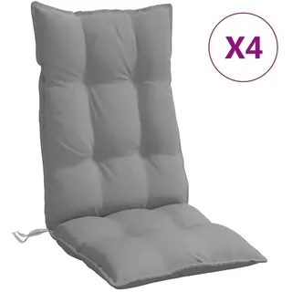 vidaXL Hochlehner Auflage 4 St. grau