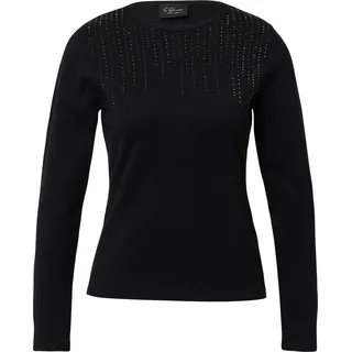 s.Oliver Feinstrick-Pullover Slim Fit Schwarz 42