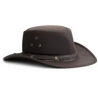 MGO leisure wear Harper Wax Hat in Braun |