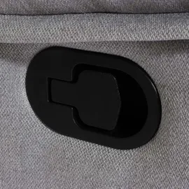 Mendler 2er Kinosessel HWC-L93, Relaxsessel Fernsehsessel Sofa, Armlehne Liegefunktion Nosagfederung Stoff/Textil ~ hellgrau