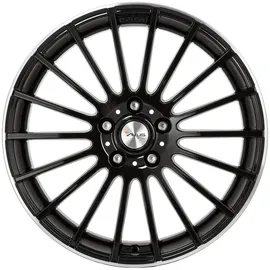 AVUS Racing Avus AC M03 black polished lip 7.5x17 ET45 - LK5/108 ML73.1 Alufelge schwarz