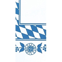 Duni Mitteldecken aus Dunicel Motiv Bayernraute, 84 x 84 cm