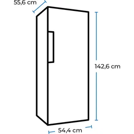 Exquisit KS320-V-H-040E Kühlschrank (242 l, 1426 mm hoch, Weiß)