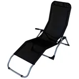 TPFGarden Athen Sonnenliege 59 x 100 x 143 cm Schwarz