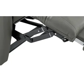HIMOLLA Sessel 7706 Leder 101 x 112 x 101 cm Grau elektrisch