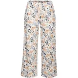 VIVANCE DREAMS Damen Pyjamahose blau-rosa-geblümt Gr.32/34